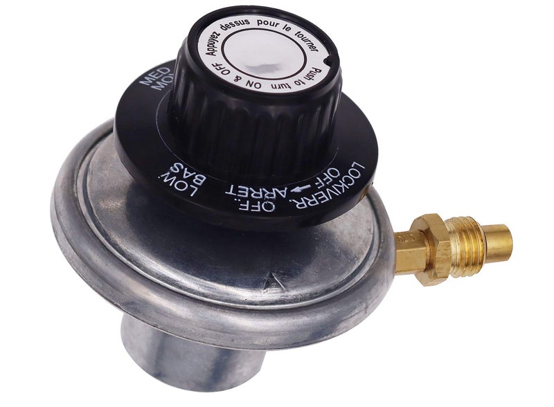 MeTer Star LPG 1 lb Adjustable Propane Gas Regulator Knob Pressure Relief Valve M12x1 Nozzle 0.7 mm - Image 1